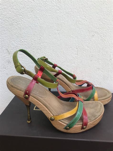 miu miu sandals ebay|Vintage MIU MIU Sandals .